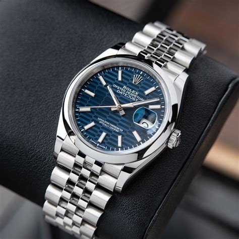 rolex datejust 11 blue dial|Rolex Datejust blue motif.